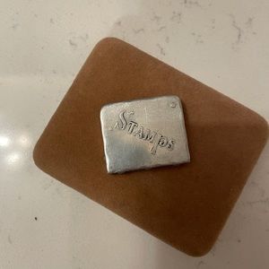 Antique small postage stamp box